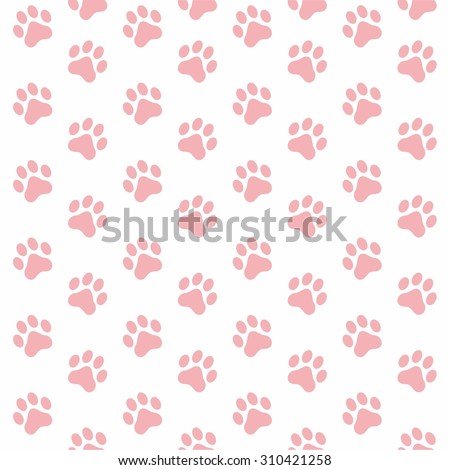 Seamless Pink Dog Pattern Stock Vector 76105063 - Shutterstock