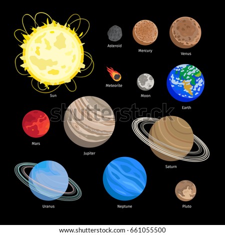 Rendered Image Planets Some Moons Our Stock Illustration 163792934 ...