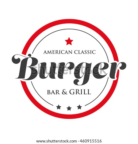 grill logo vintage vector Bar Burger Grill Logo Stock 460915516 Stamp Vintage Vector