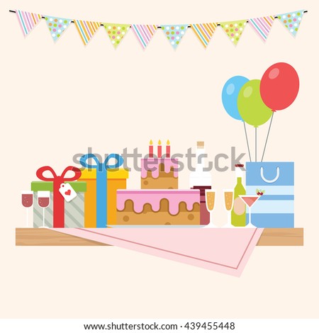 vector table party Vector Ice Different Stock Variation Topping Cream Style