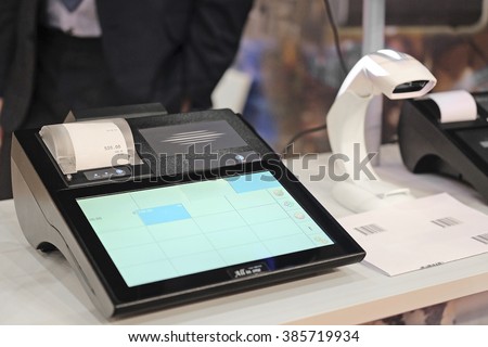 The image of a cash register