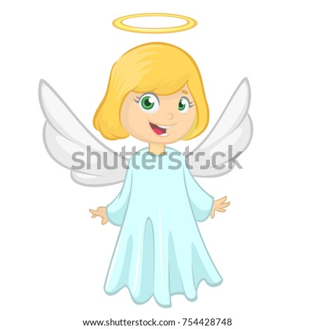 Cute Angel Cartoon Stock Illustration 138709607 - Shutterstock