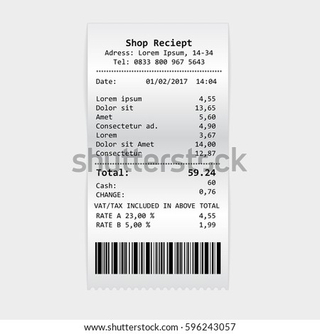 slip print pay template Vectors Bill Free Images Images, Royalty Stock Invoice &