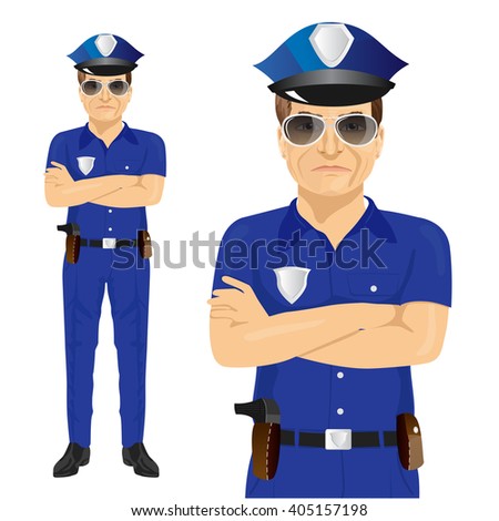 Illustration Policeman Cartoon Stock Vector 124796227 ...