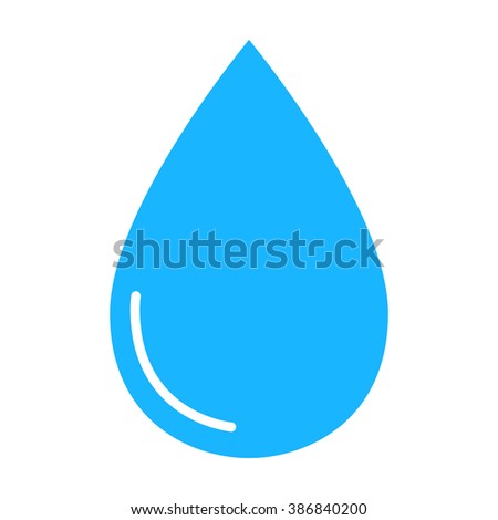 Drop Water Icon Stock Vector 386840200 - Shutterstock