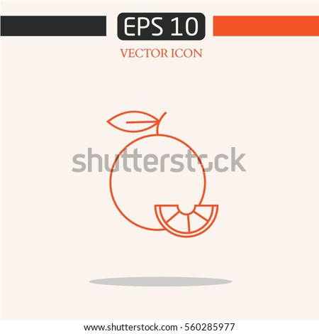 orange line logo.design.graphic image.simple icon for web.