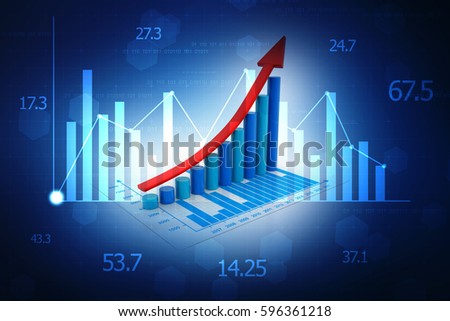financial charts graphs 3d render stock illustration 428531059 financial charts online