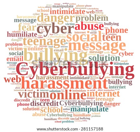 Stock Images similar to ID 152899319 - word cloud cyber bullying