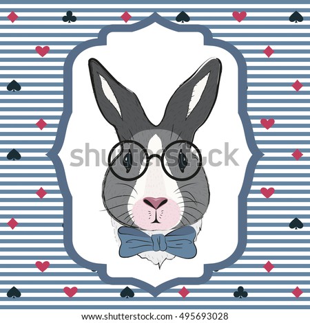 Download Rabbit Wearing Glasses Stock Images, Royalty-Free Images ...