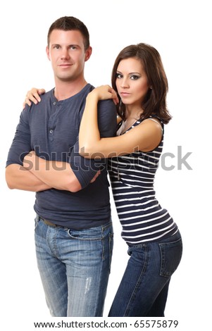 portrait of a nice young couple