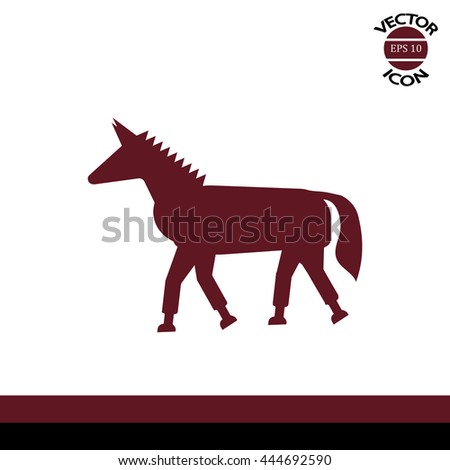 Horse Icon Vector Illustration Stock Vector 332921132 - Shutterstock