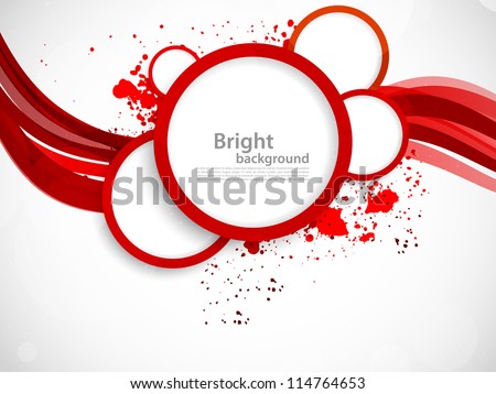 Background with red circles