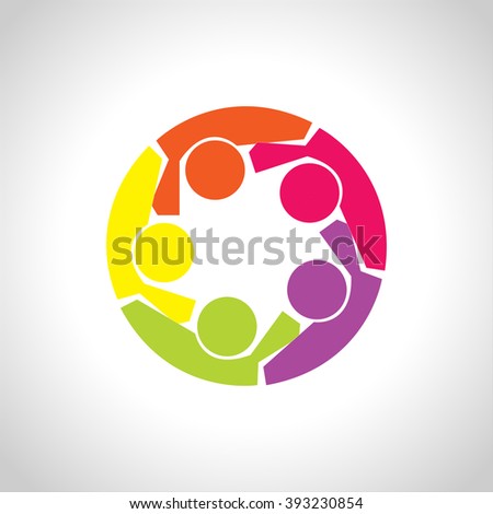 Six People Icon People Friends Logo Stock Vector 363815390 - Shutterstock