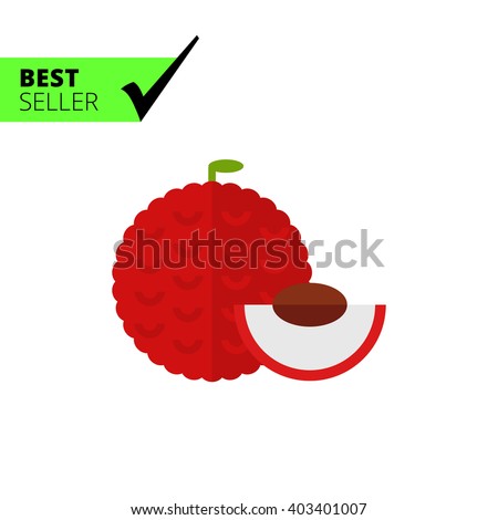 Whole litchi and cut piece