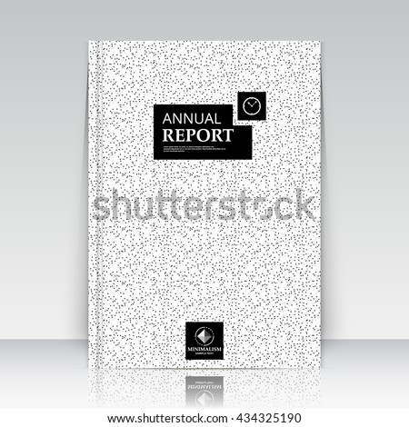 Abstract composition. Perforated dots section. Black and white ad surface icon. Logo figure. A4 brochure title sheet. Creative mesh text frame construction. Firm banner form image. EPS10 flyer panel