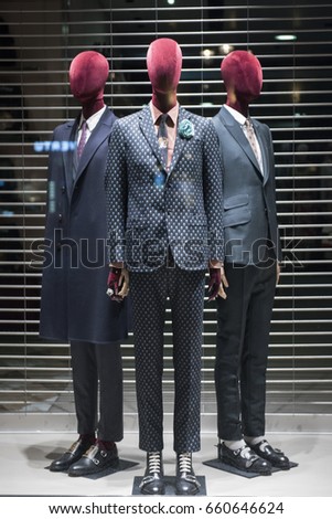 Paris, France 06 May, 2017: Gucci luxury store in Paris city center.