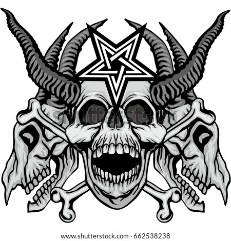 Vector Tattoo Skull Stock Vector 84112714 - Shutterstock
