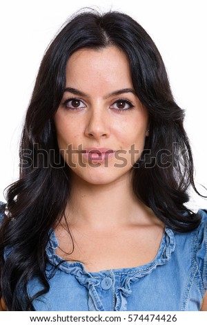 Face Young Beautiful Spanish Woman Stock Photo (Edit Now ...