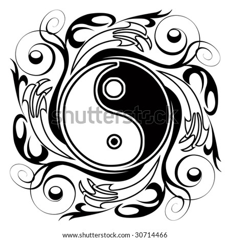 Yin Yang Tatoo Stock Illustration 30714466 - Shutterstock