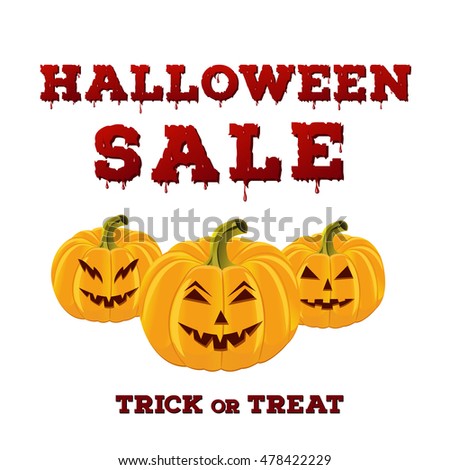 design of the flyer with halloween sale inscription on white background template of poster with - Halloween Sale design of the flyer with halloween sale inscription on white background template of poster with - Halloween Sale