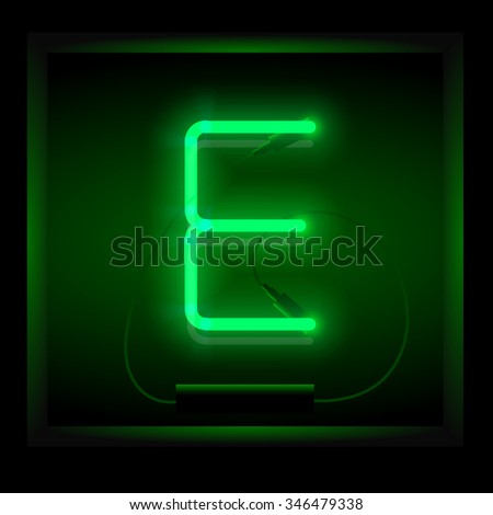 Set Realistic Neon Letters Different Neon Stock Vector 503695060 ...