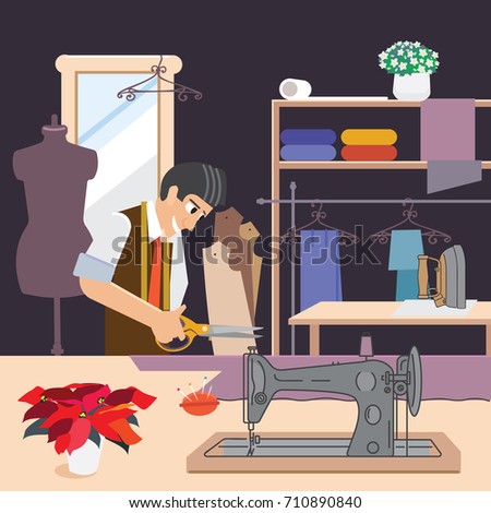 Cartoon Tailor Stock Images, Royalty-Free Images & Vectors | Shutterstock