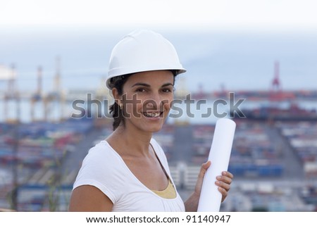 Engineer looking in the camera