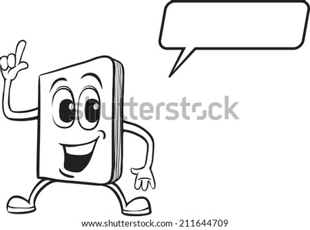 Coloring Book Cartoon Notebook Character Stock Illustration ... Coloring Book Cartoon Notebook Character Stock Illustration ...