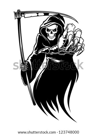 Tribal Grim Reaper Stock Vector 48307576 - Shutterstock