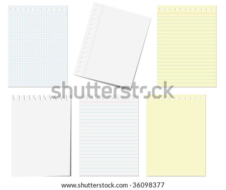 vector set vintage paper designs paper stock vector 96198470 shutterstock