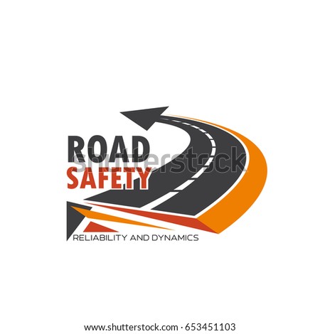 Road Safety Vector Icon Highway Tunnel Stock Vector ...