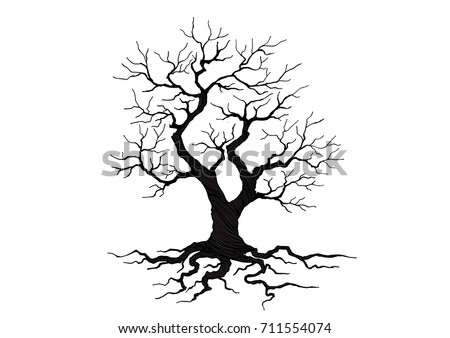 Tree Sketched Vector Format Stock Vector 149250749 - Shutterstock
