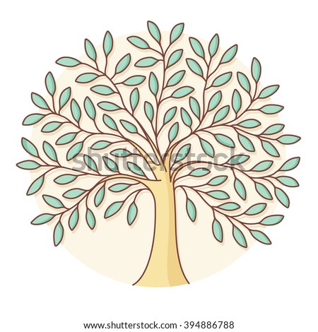 Abstract Tree Vector Illustration Stock Vector 45600916 - Shutterstock