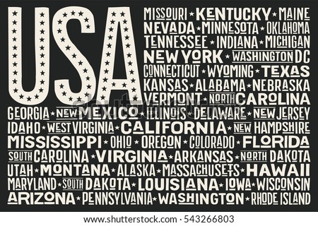 Poster Of United States America Flag With And Capital Cities Print For T Poster Of United States America Flag With And Capital Cities Print For T