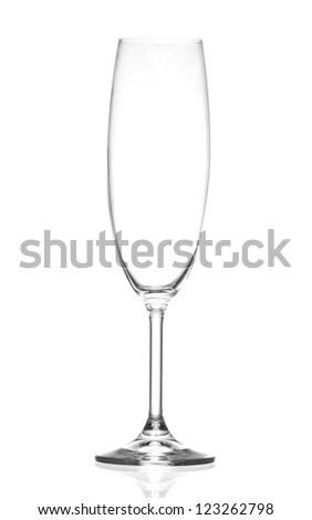 empty champagne glass