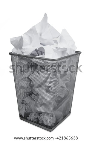 Wastepaper Basket empty basket wastepaper white stock images, royalty-free images Wastepaper Basket empty basket wastepaper white stock images, royalty-free images