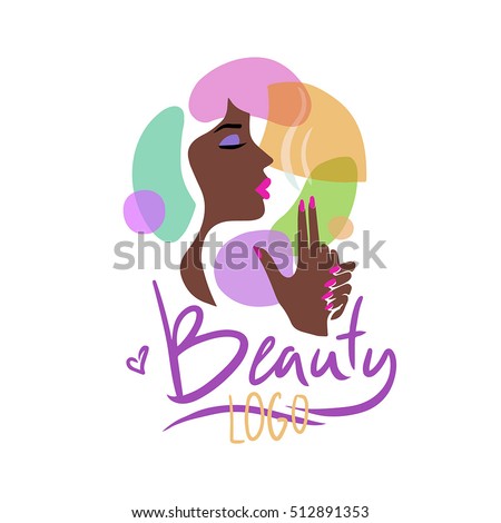 logo for the beauty salon image profile elegant dark skinned girl with red lips - Nail Salon Logo Design Ideas logo for the beauty salon image profile elegant dark skinned girl with red lips - Nail Salon Logo Design Ideas