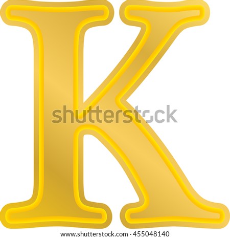 Gold Letter K Stock Vectors & Vector Clip Art | Shutterstock