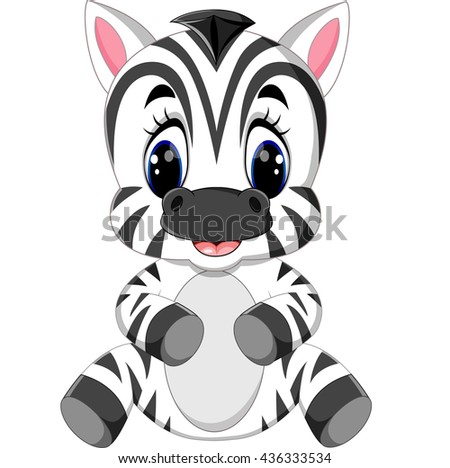 Download Illustration Cute Baby Zebra Stock Vector 168098537 ...