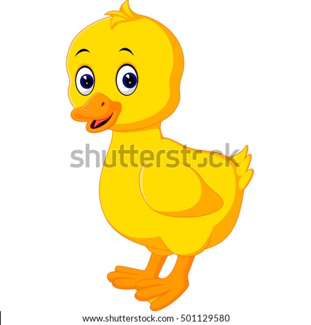 Vector Illustration Set Cute Cartoon Yellow Stock Vector 266915309 ...