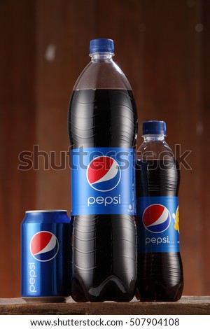 Kuala Lumpur, Malaysia 26th Oct 2016,Pepsi soft drink. Pepsi is a carbonated soft drink produced and manufactured by PepsiCo Inc. an American multinational food and beverage company.