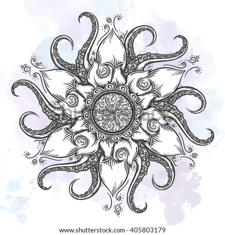 Octopus Mandala Svg Free Printable Layered Svg Cut File