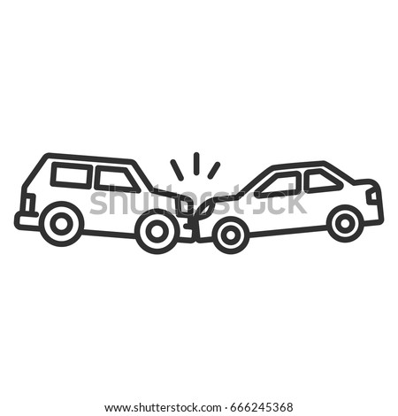 Car Accident Collision Cars Stock Vector 697223926 - Shutterstock