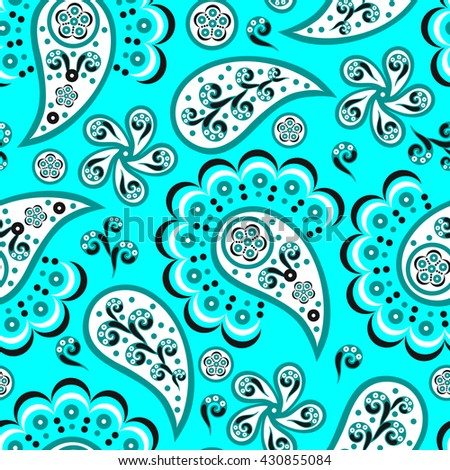 Seamless Paisley Pattern Stock Vector 66063682 - Shutterstock