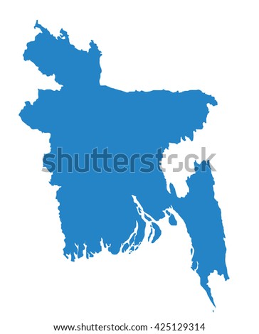 South East Asia Map Blue Geometric Stock Vector 662911837 - Shutterstock