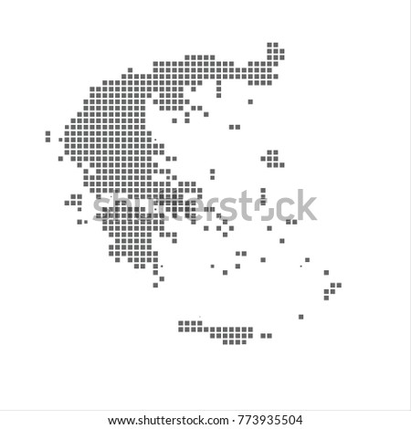 Greece Map Mosaic Set Isolated On Stock Vector 20123143 - Shutterstock