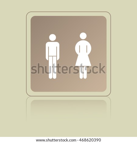 Simple Vector Toilet  Sign Stock Vector 27389956 Shutterstock