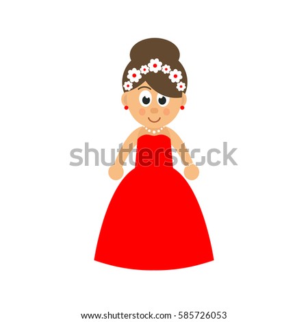 Woman in red dress cartoon images Woman in red dress cartoon images