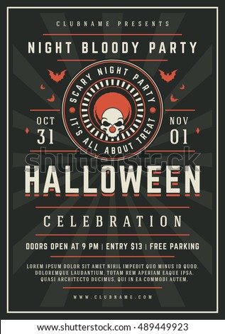 halloween template flyer