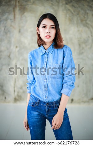 Asian Woman Casual O